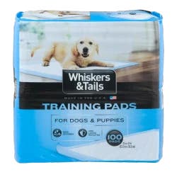 Whiskers & Tails Training Pads for Dogs & Puppies - 100 Ct