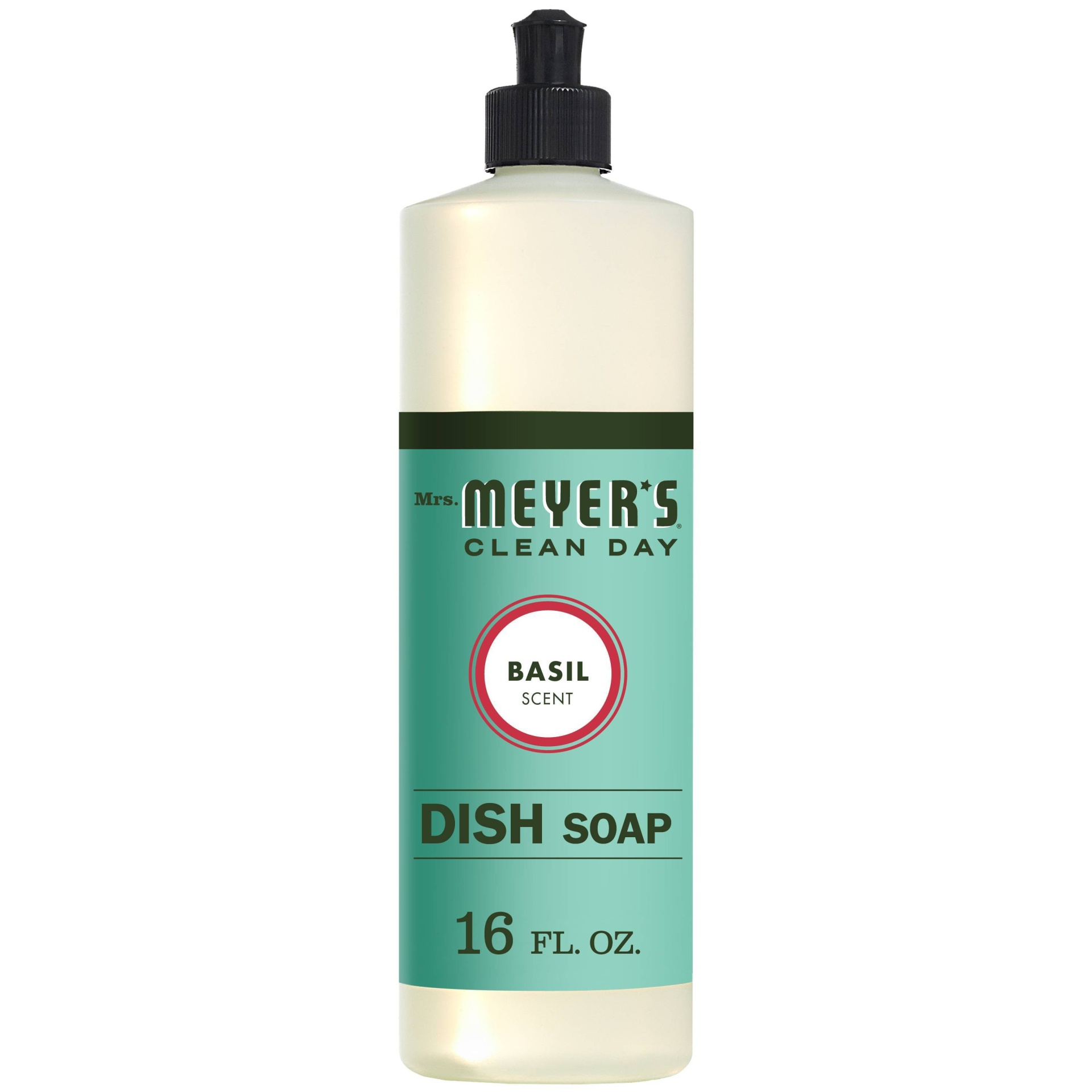 slide 1 of 4, Mrs. Meyer's Clean Day Basil Scent Liquid Dish Soap - 16 fl oz, 16 fl oz