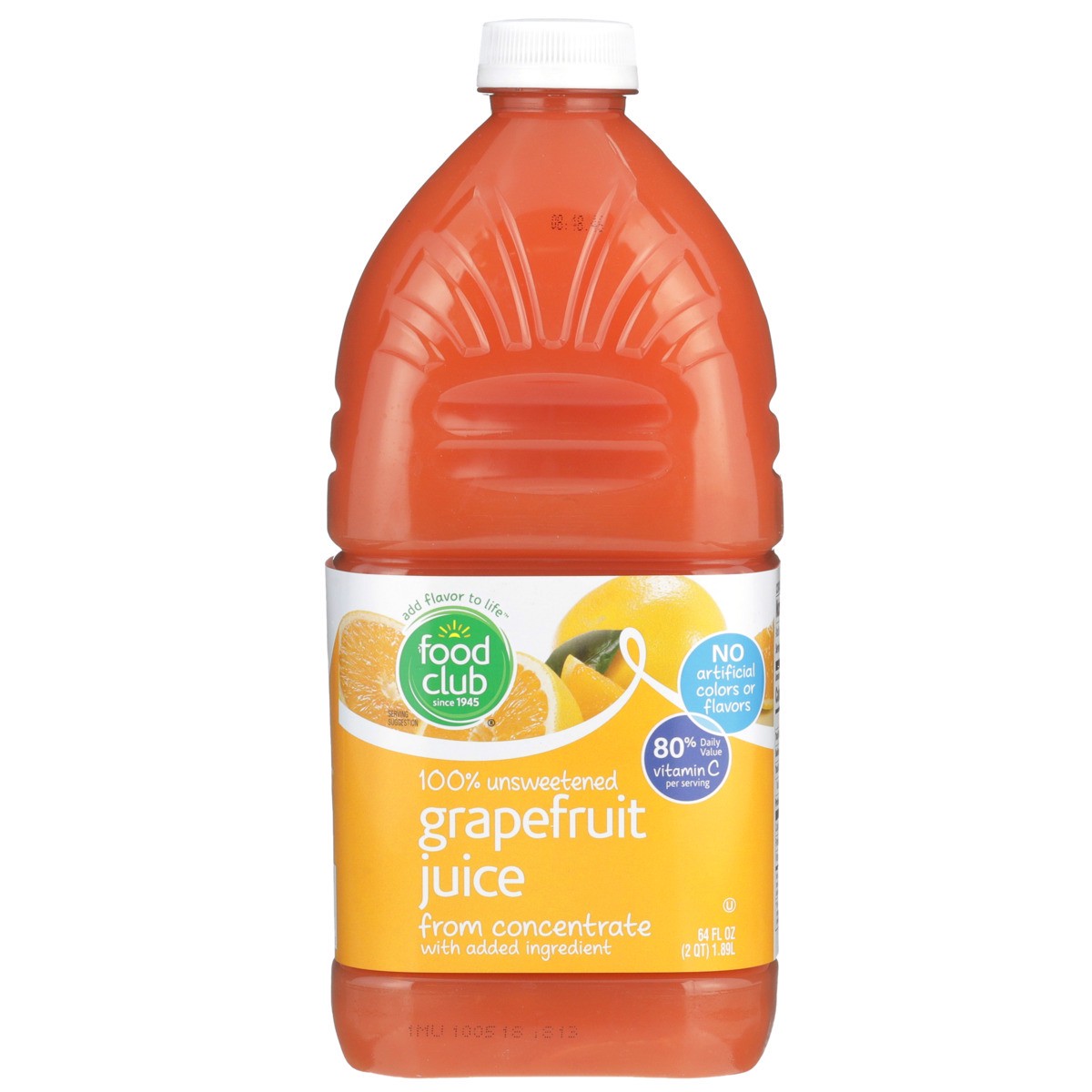 slide 9 of 9, Food Club 100% Unsweetened Grapefruit Juice From Concentrate - 64 fl oz, 64 fl oz