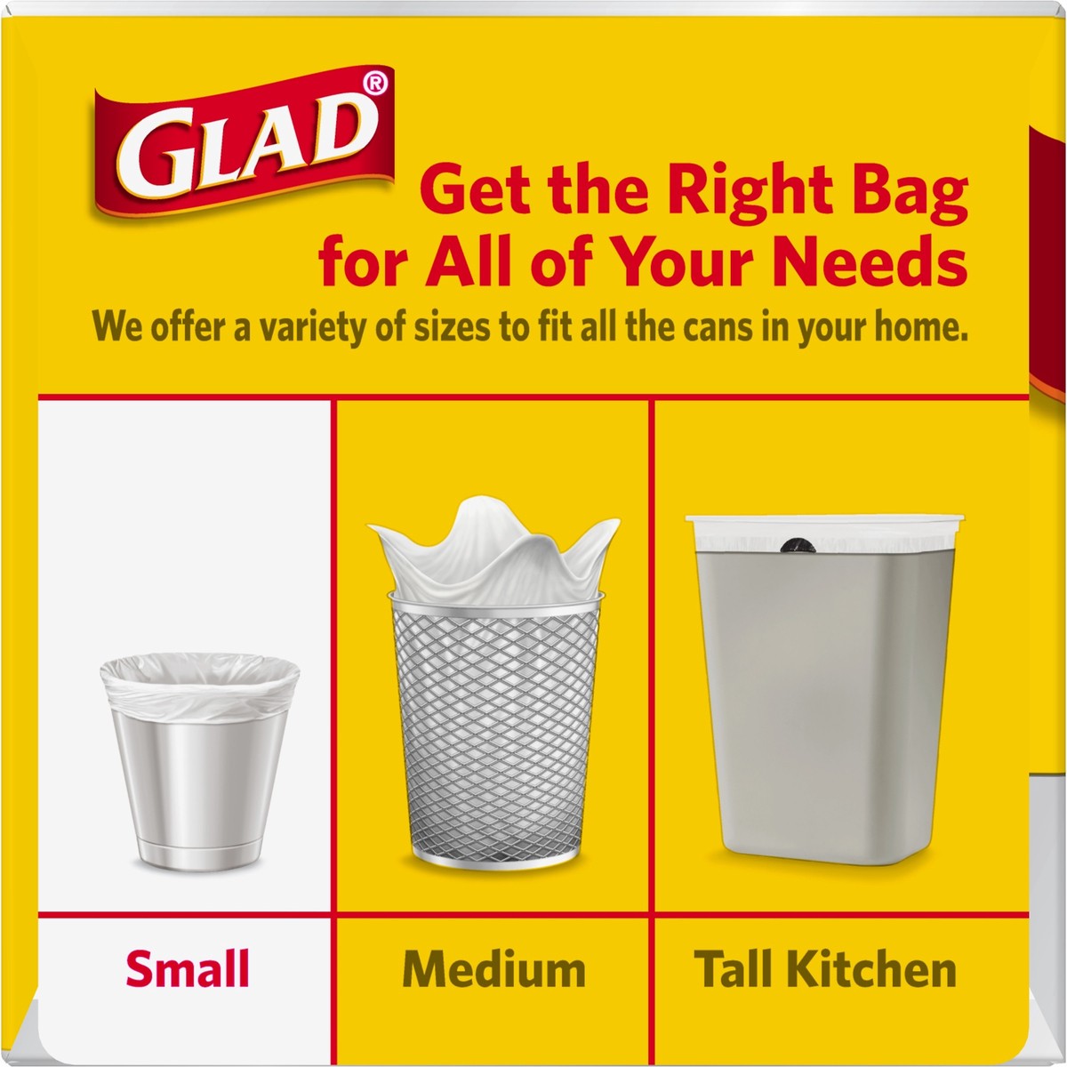 slide 5 of 6, Glad 4 Gallon Small Clorox Quick-Tie Clean Citrus Trash Bags 26 ea, 26 ct