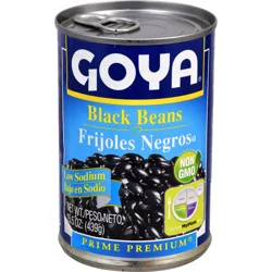 Goya Black Beans, Low Sodium - 15.5 oz