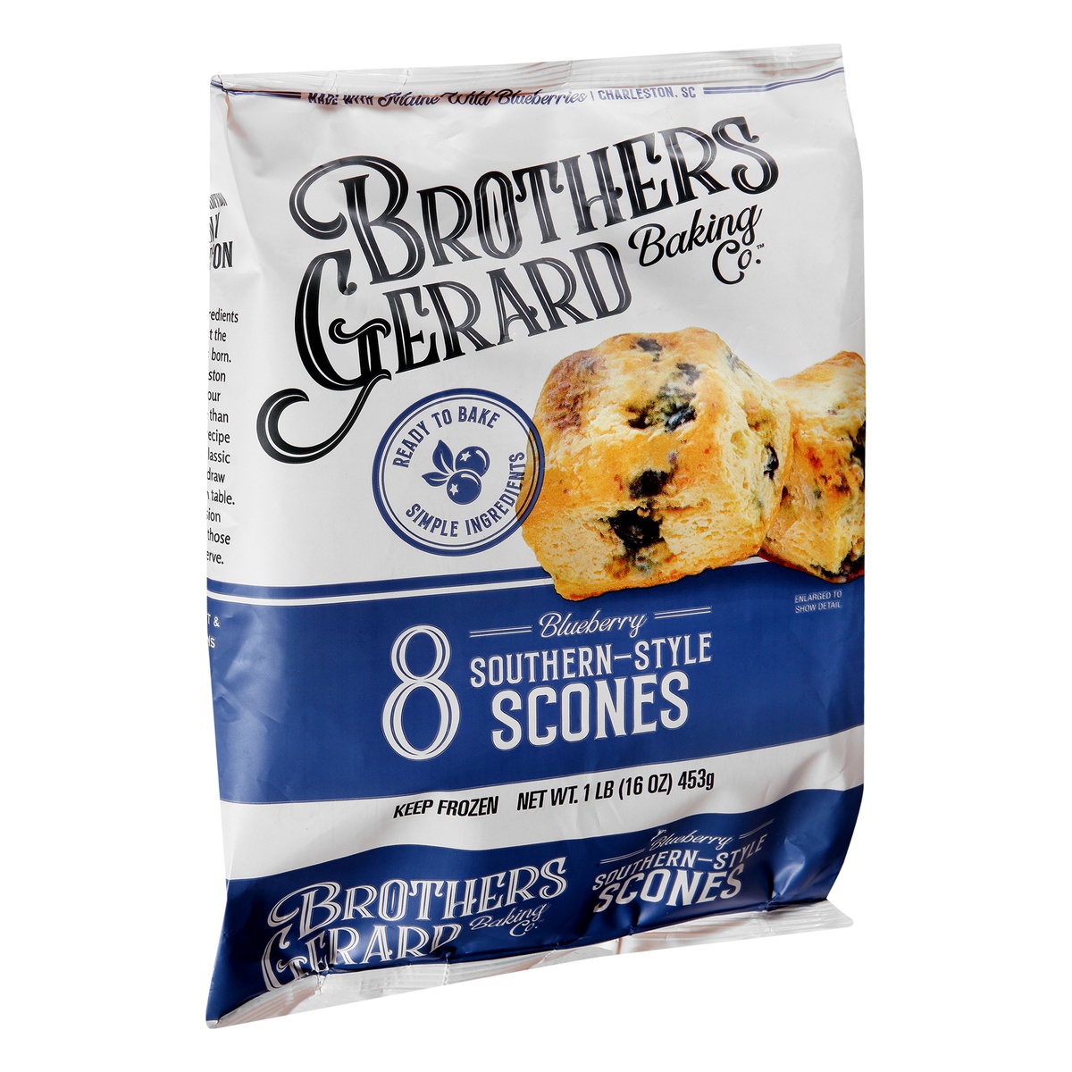 slide 2 of 10, Brothers Gerard Blueberry Southern-Style Scones, 16 oz