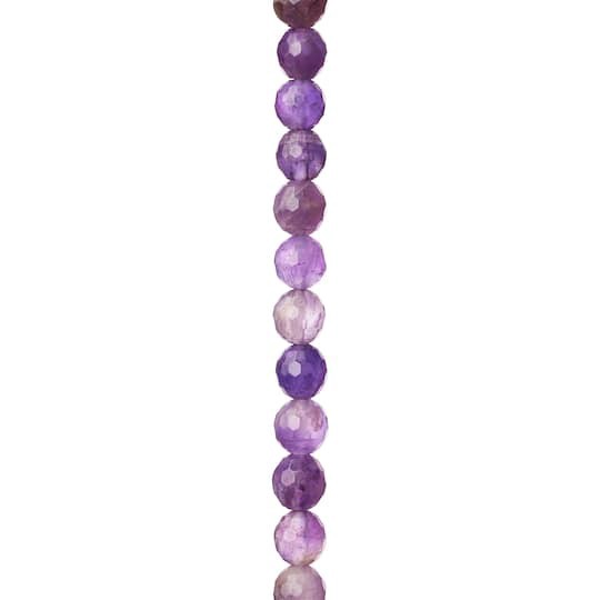 slide 1 of 3, Faceted Amethyst Round Beads, 6mm By Bead Landing, 6 mm