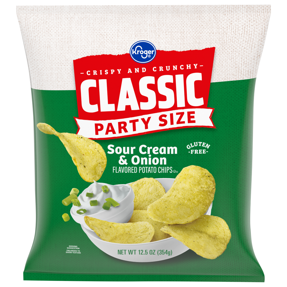 slide 6 of 6, Kroger Crispy & Crunchy Sour Cream & Onion Potato Chips, 12.5 oz