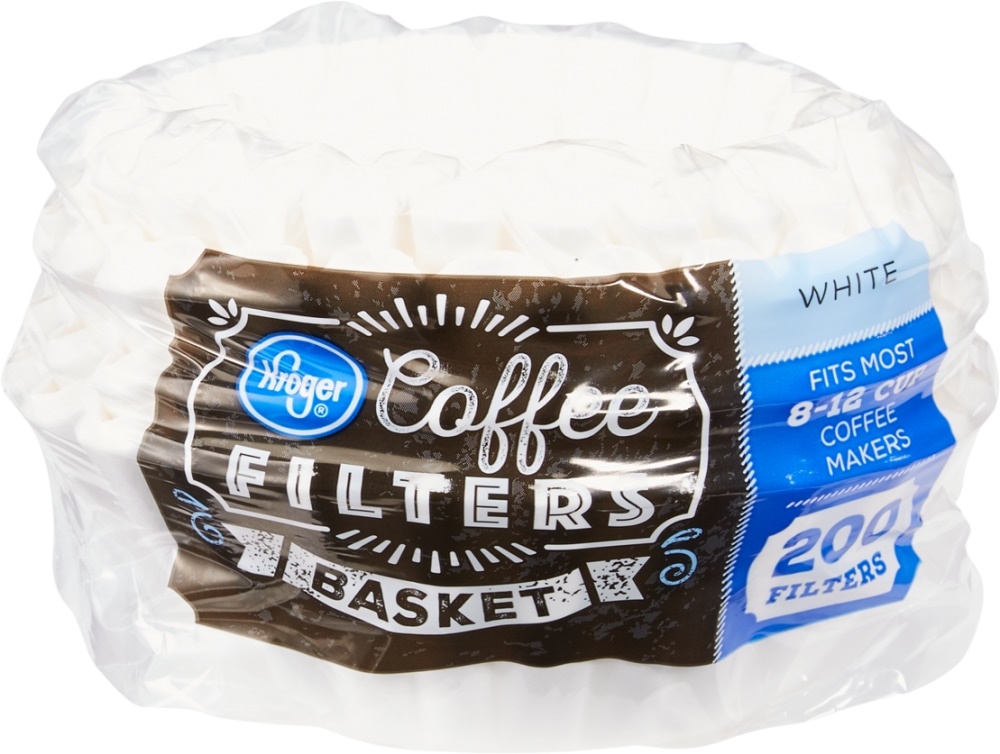 slide 1 of 1, Kroger White Coffee Filters - 200 ct, 200 ct