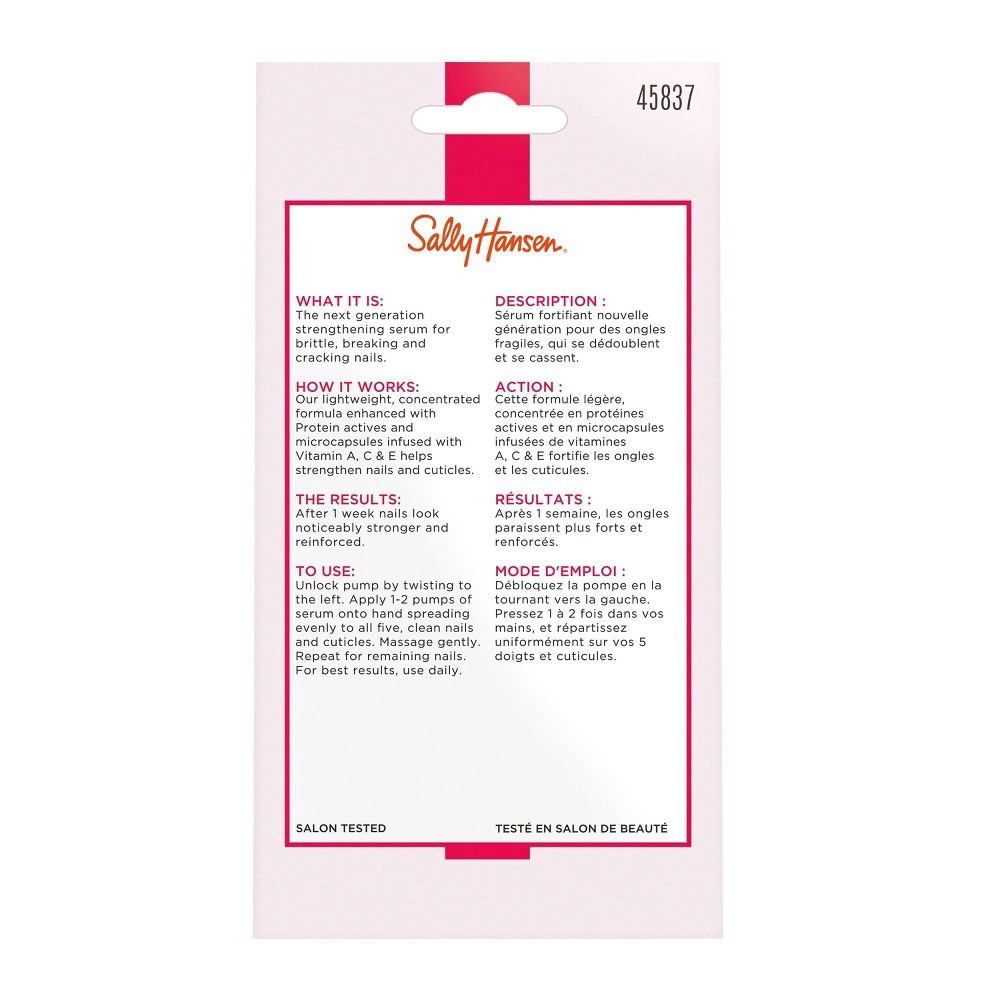 slide 5 of 6, Sally Hansen Nail Treatment 45837 Hard as Nails Serum, 0.45 fl oz