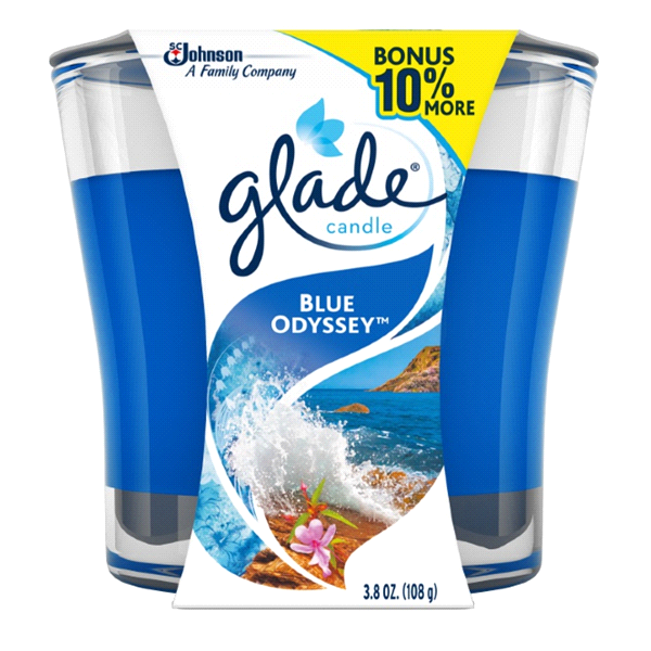 slide 1 of 1, Glade Jar Candle Air Freshener, Blue Odyssey, 3.4 oz