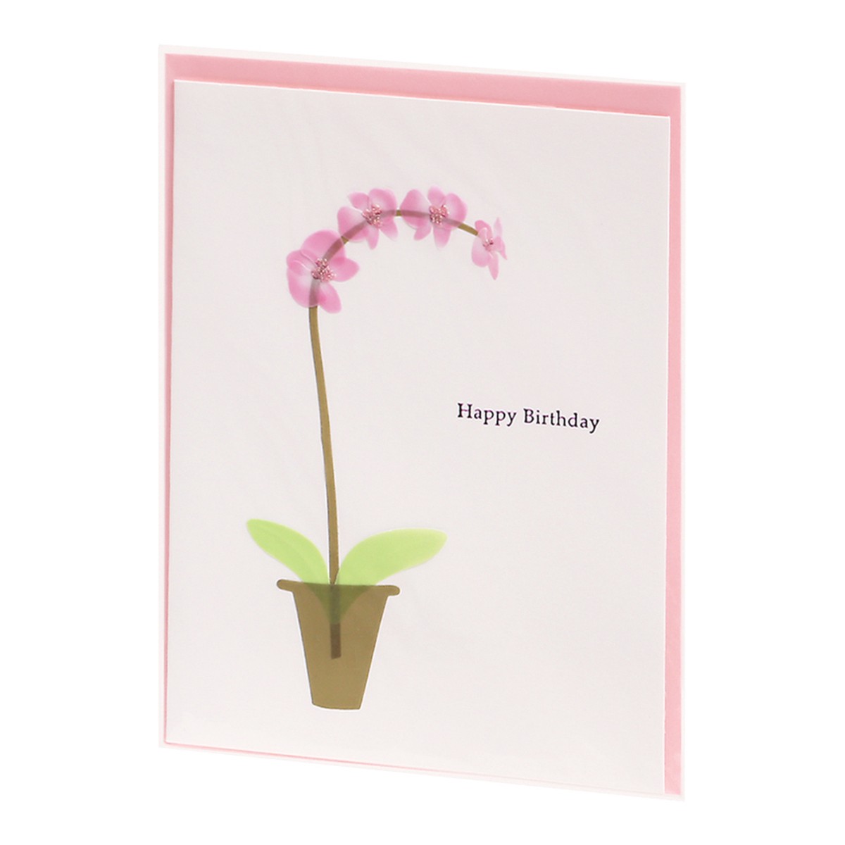 slide 6 of 10, Papyrus Birthday Card (Pink Orchid), 1 ct