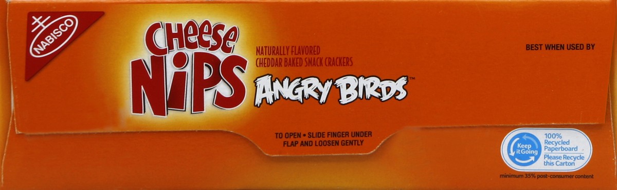 slide 2 of 4, Nabisco Cheese Nips Angry Birds Cheddar Baked Snack Crackers, 10 oz