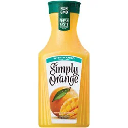 Simply Orange Juice with Mango, 52 fl oz