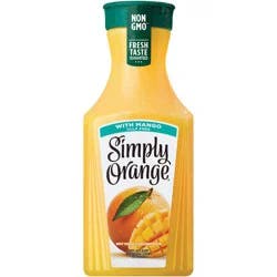 Simply Orange Juice with Mango, 52 fl oz