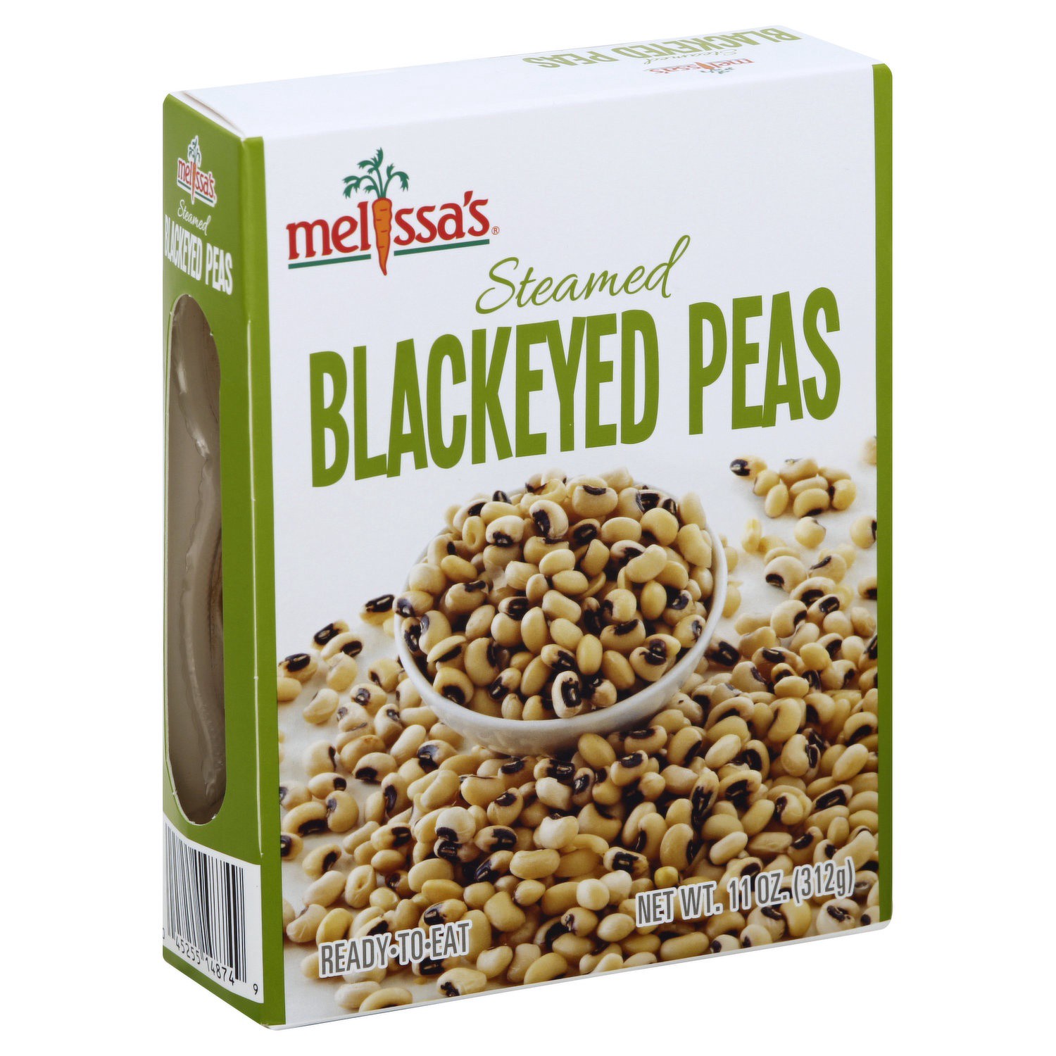 slide 1 of 2, Melissa's Steamed Blckeyed Peas, 11 oz