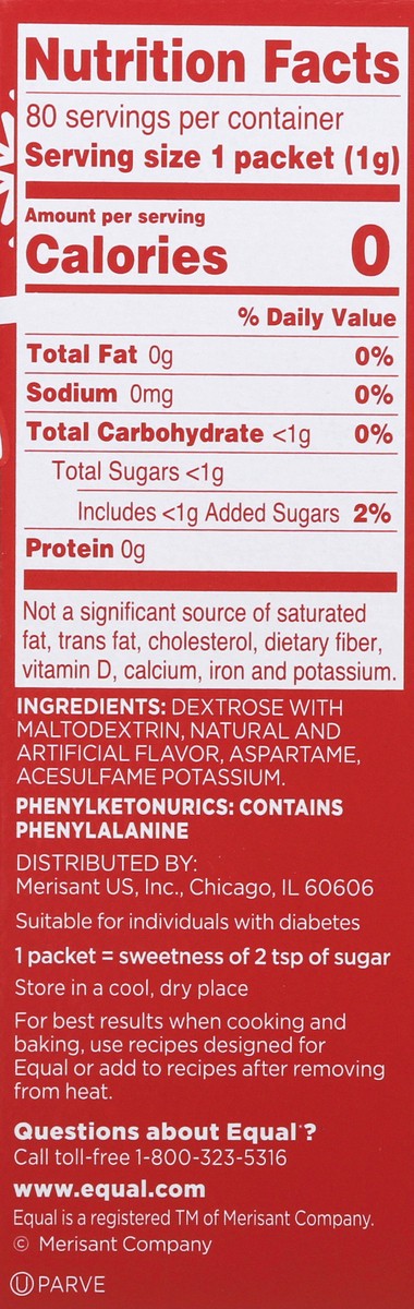 slide 6 of 13, Equal Peppermint Sugar Substitute, 80 ct