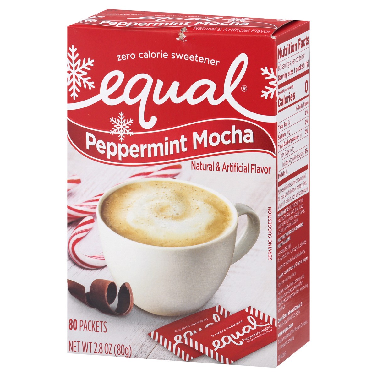 slide 8 of 13, Equal Peppermint Sugar Substitute, 80 ct