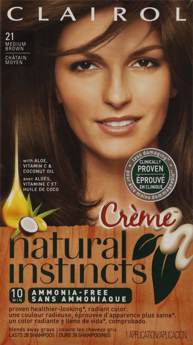 slide 4 of 4, Clairol Natural Instincts Crme Hair Color - Rich Medium Brown, 1 kit