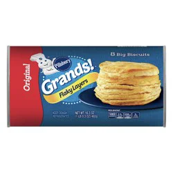 Grands! Flaky Layers, Original Refrigerated Biscuit Dough, 8 Ct, 16.3 oz