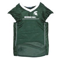slide 3 of 5, Pets First Michigan State Mesh Jersey, Large, LG
