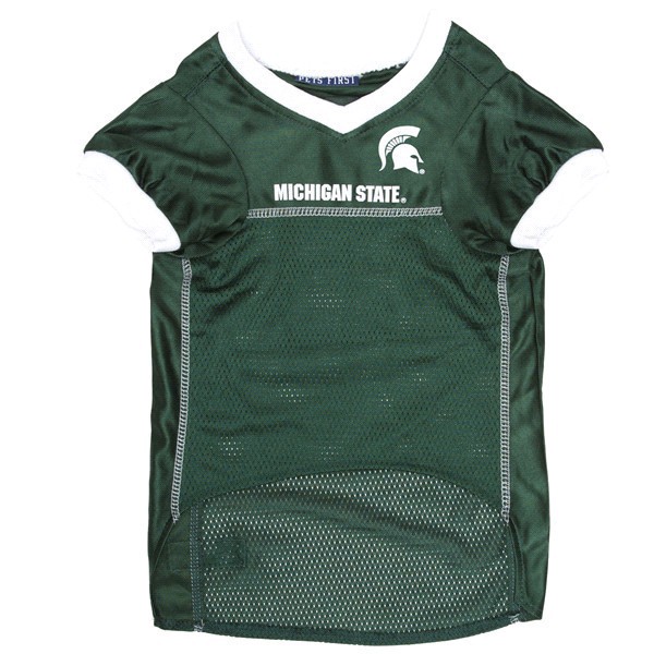 slide 5 of 5, Pets First Michigan State Mesh Jersey, Large, LG