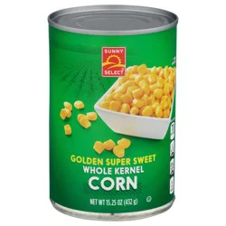 Sunny Select Whole Kernel Golden Super Sweet Corn 15.25 oz