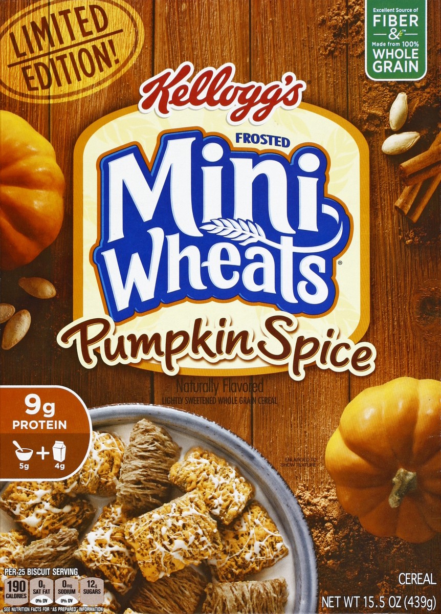 slide 4 of 6, Frosted Mini-Wheats Pumpkin Spice Cereal, 15.5 oz