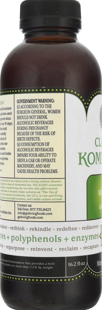 slide 13 of 13, GTS Living Foods Classic Mojito Kombucha - 16.2 oz, 16.2 oz