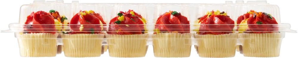 slide 2 of 4, Two-Bite Fall Cupcakes - Assorted, 24 ct