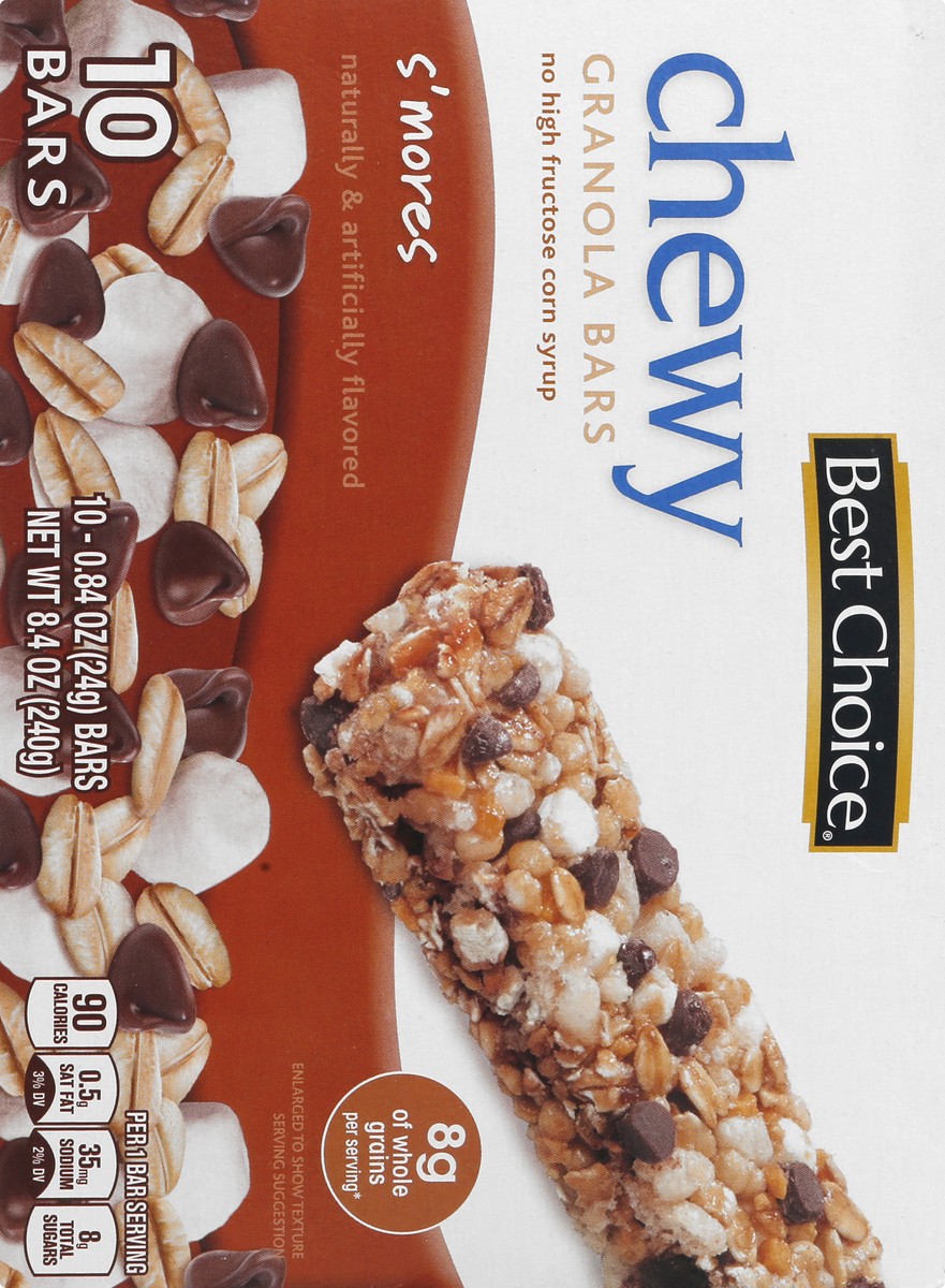 slide 6 of 10, Best Choice Chewy Smores Granola Bars, 10 ct