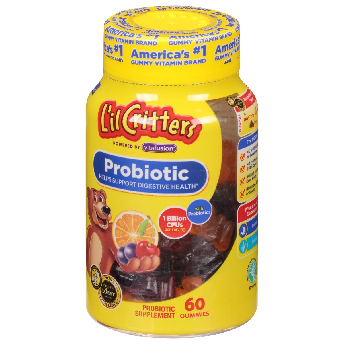 slide 6 of 9, L'il Critters Lil Critters Kids Probiotics Gummies, 60 Count, 60 ct