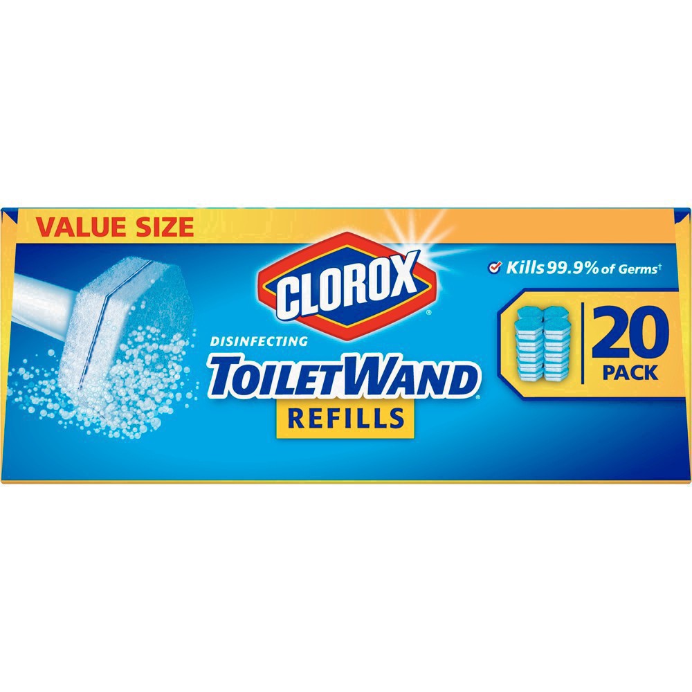 slide 47 of 89, Clorox Disinfecting Toilet Wand Refills, 20 ct
