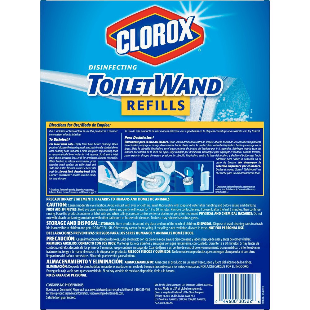 slide 67 of 89, Clorox Disinfecting Toilet Wand Refills, 20 ct