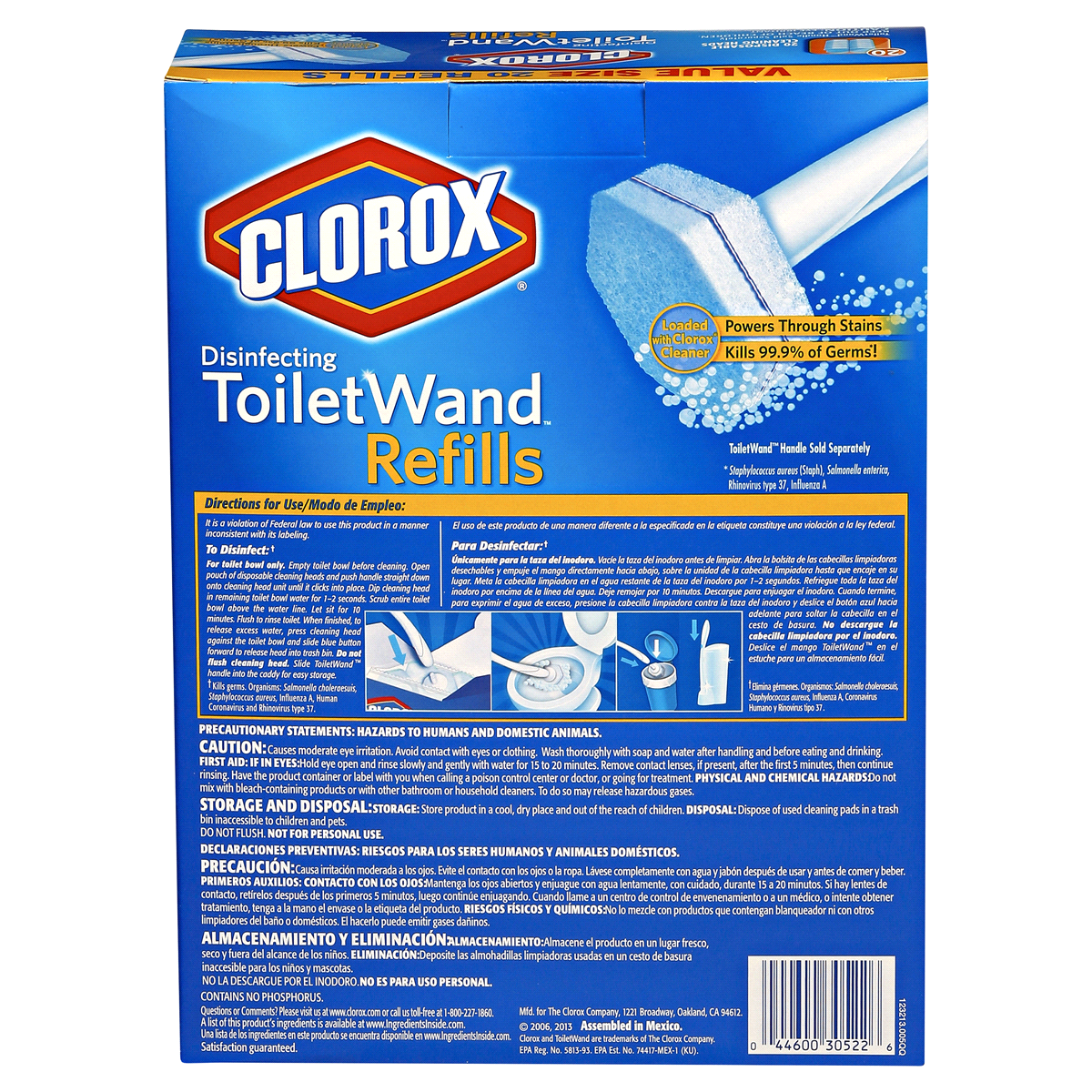 slide 23 of 89, Clorox Disinfecting Toilet Wand Refills, 20 ct