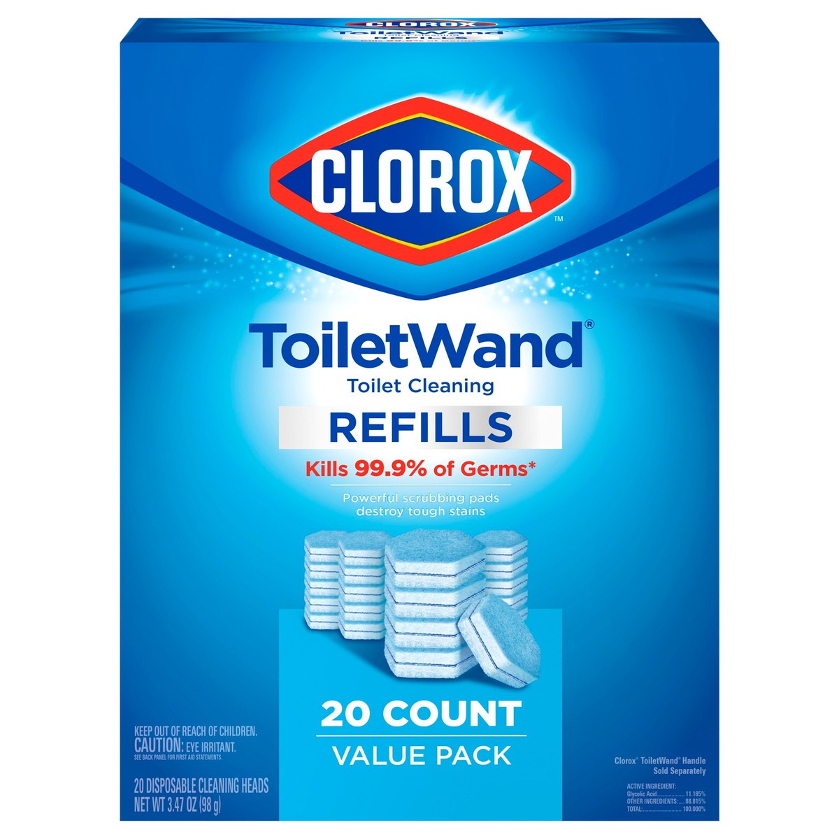 slide 1 of 89, Clorox ToiletWand Toilet Cleaning Refills Value Pack 20 ea, 20 ct
