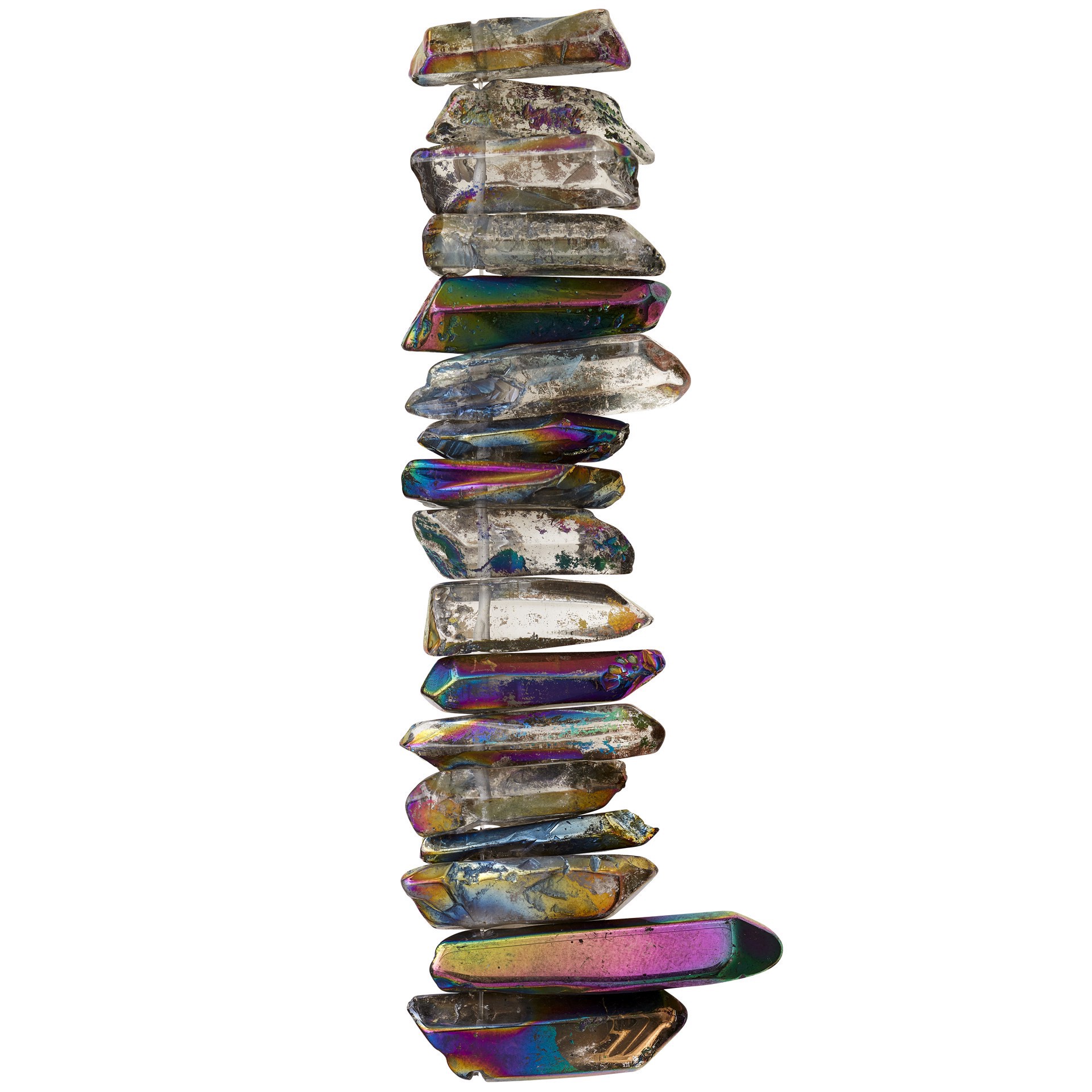 slide 2 of 3, Multicolor Luster Quartz Nugget Beads By Bead Landing, 18mm - 26mm