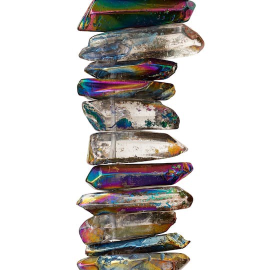 slide 1 of 3, Multicolor Luster Quartz Nugget Beads By Bead Landing, 18mm - 26mm