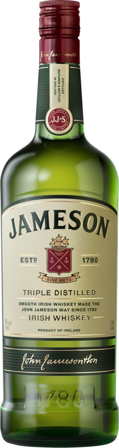 slide 1 of 7, Jameson Original Irish Whiskey, 1 L Bottle, 40% ABV, 1 liter