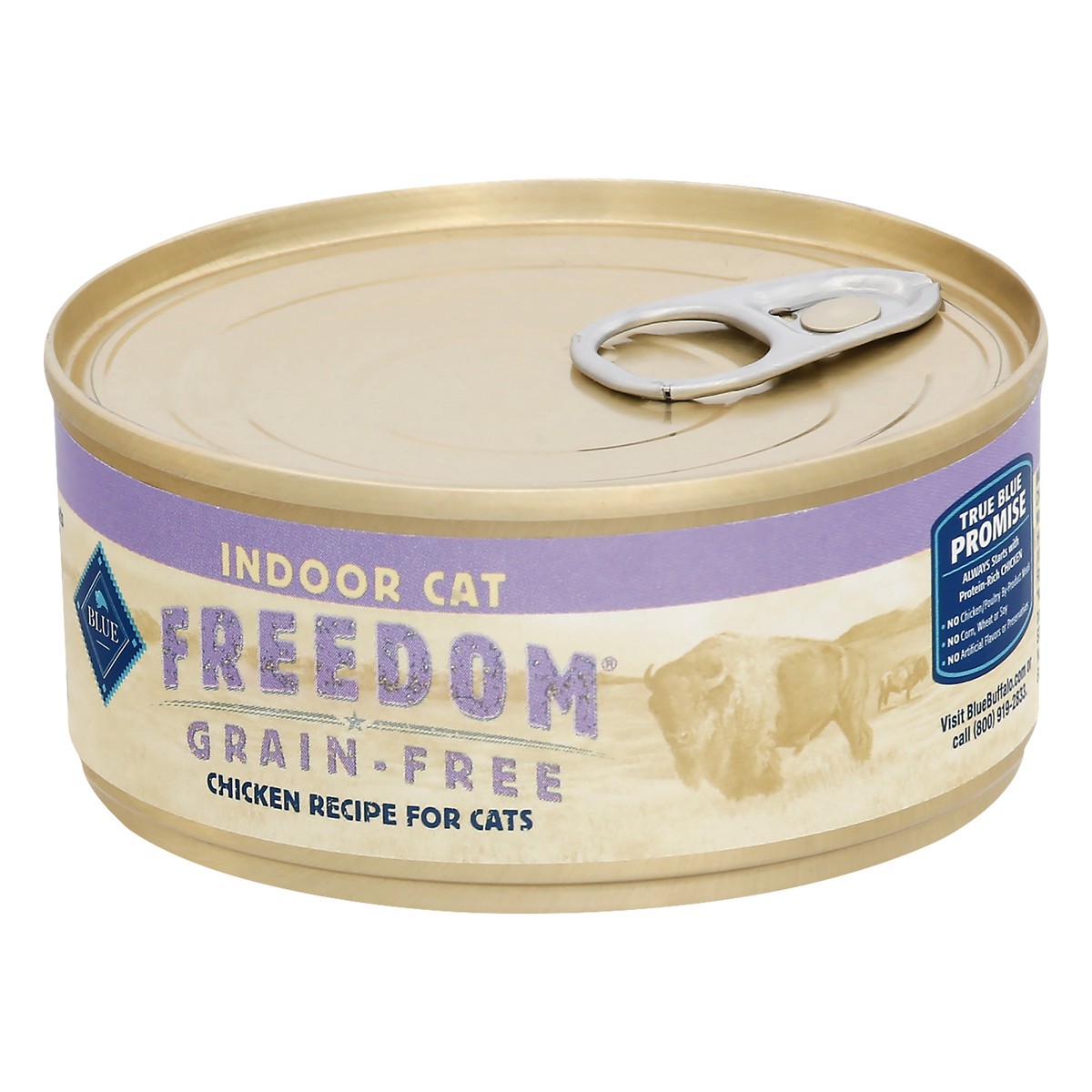 slide 4 of 9, Blue Buffalo Blue Freedom Indoor Grain-Free Chicken Recipe Food for Cats 5.5 oz, 5.5 oz