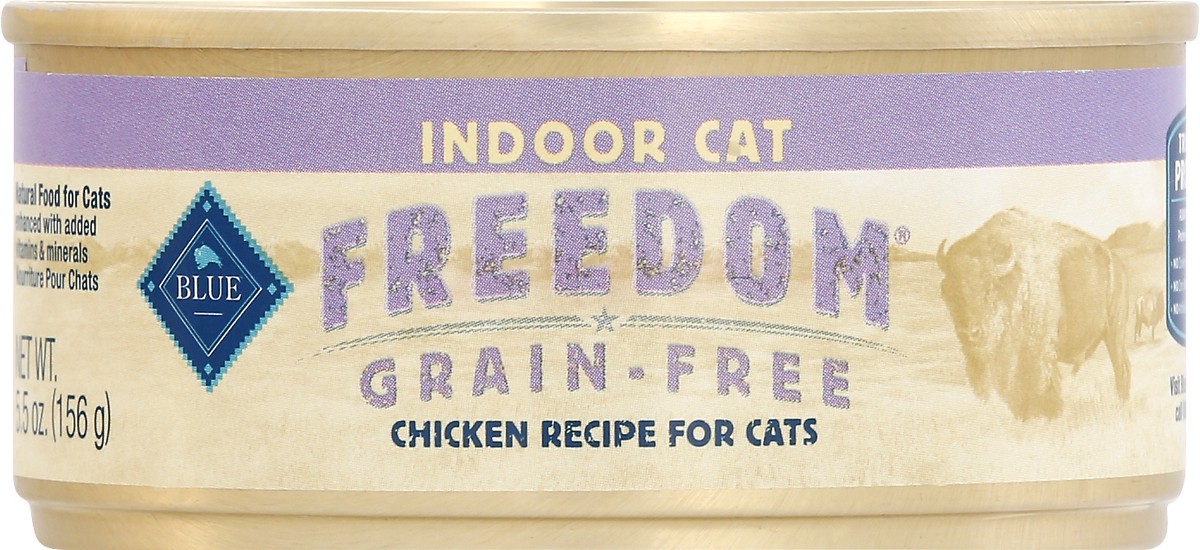 slide 3 of 9, Blue Buffalo Blue Freedom Indoor Grain-Free Chicken Recipe Food for Cats 5.5 oz, 5.5 oz