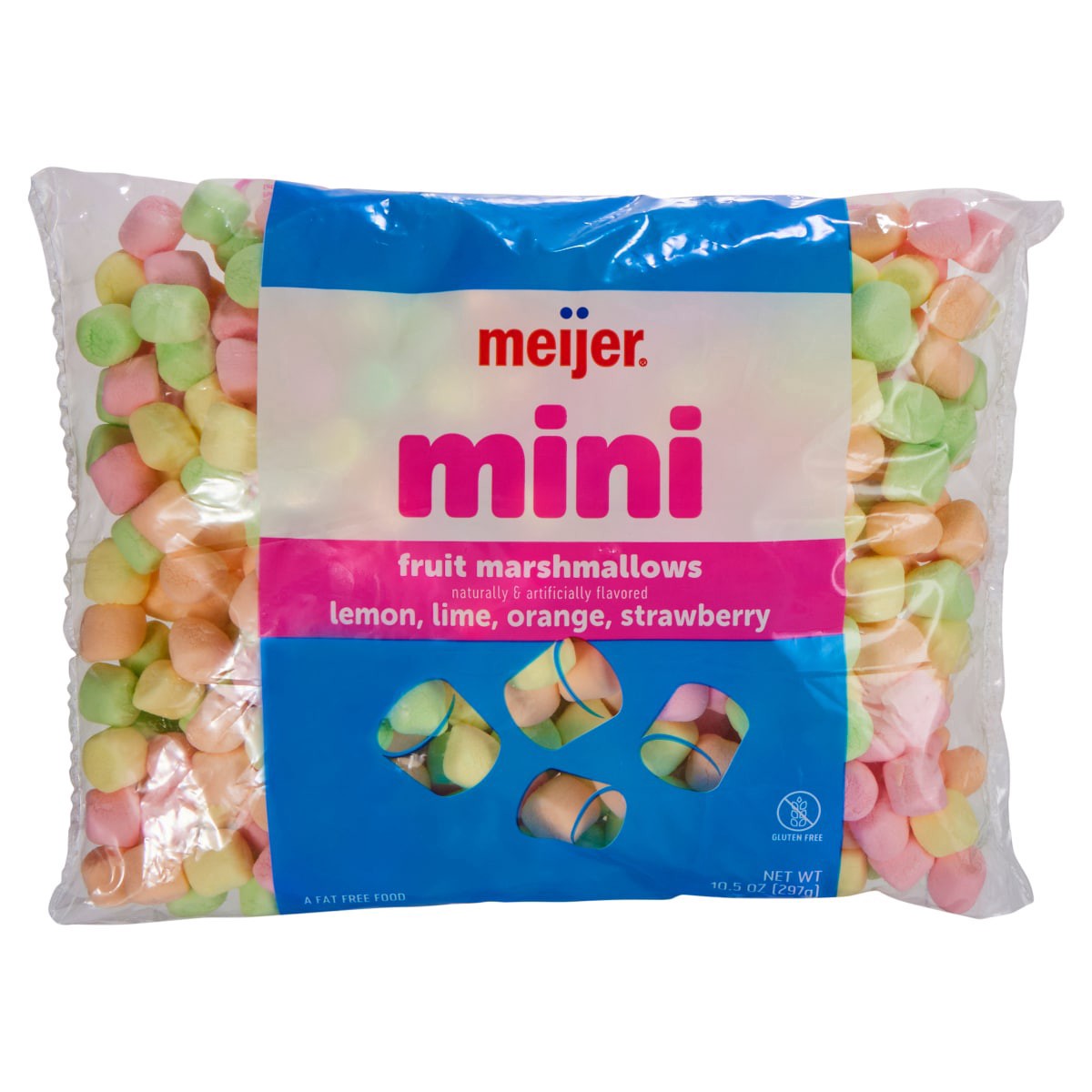 slide 1 of 21, Meijer Fruit Flavored Mini Marshmallows, 10.5 oz