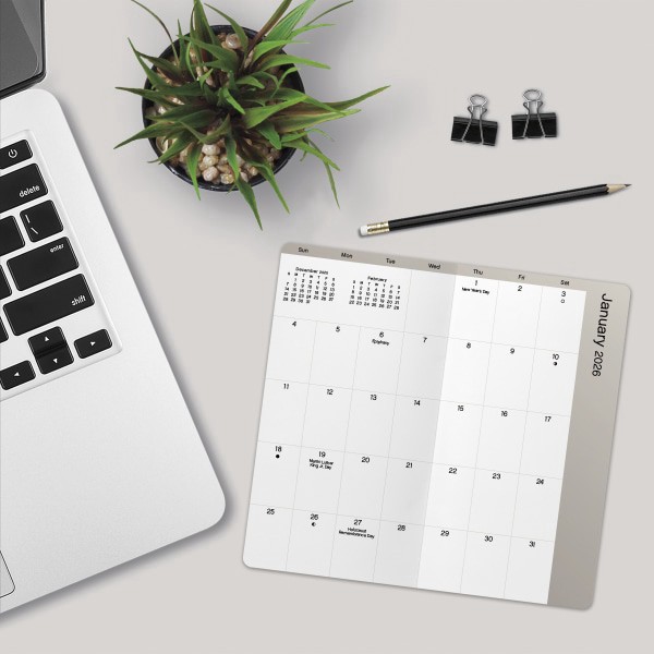 slide 2 of 8, 2026-2027 DateWorks Monthly Pocket Planner, 3-1/2"" x 6-1/2"", Kittens, January 2026 To December 2027, 262008OD, 1 ct