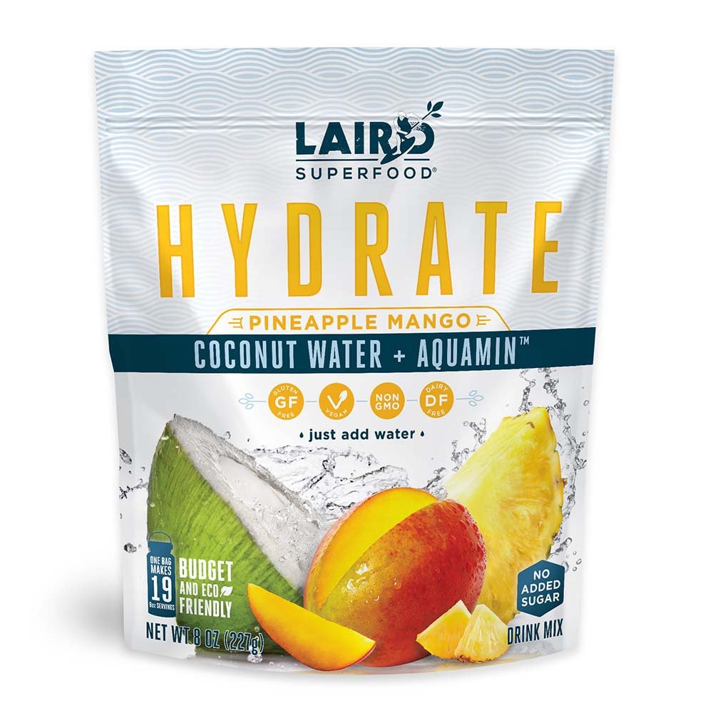 Laird Superfood Hydrate Coconut Water + Aquamin Pineapple Mango Drink ...