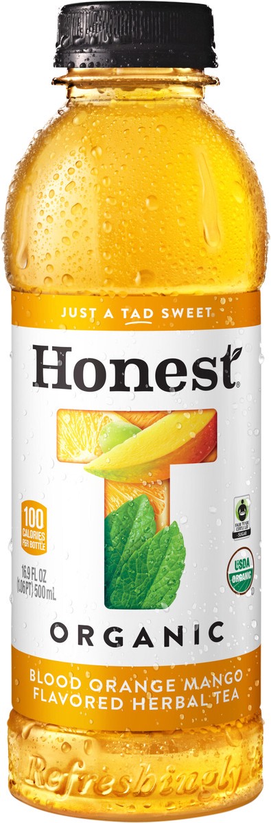 slide 2 of 7, Honest Blood Orange Mango Flavored Herbal Tea Bottle, 16.9 fl oz, 16.9 fl oz