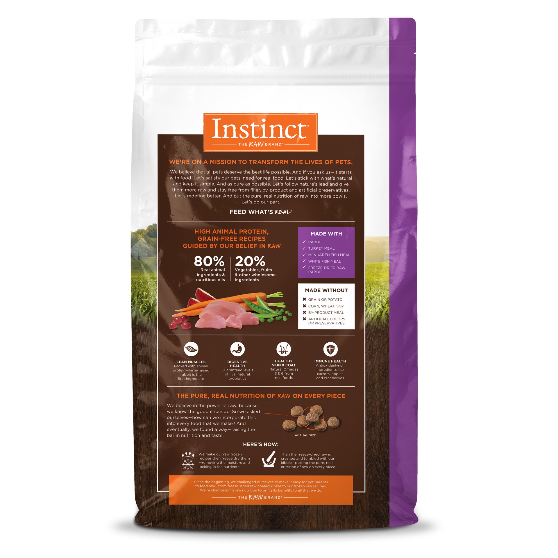 slide 8 of 10, Instinct Original Rabbit Dry Cat Food, 4.5 lb. Bag, 4.5 lb