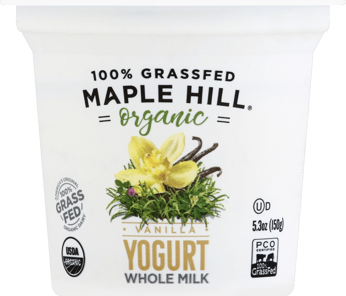 slide 2 of 3, Maple Hill Creamery Yogurt, Whole Milk, Vanilla, 5.3 oz