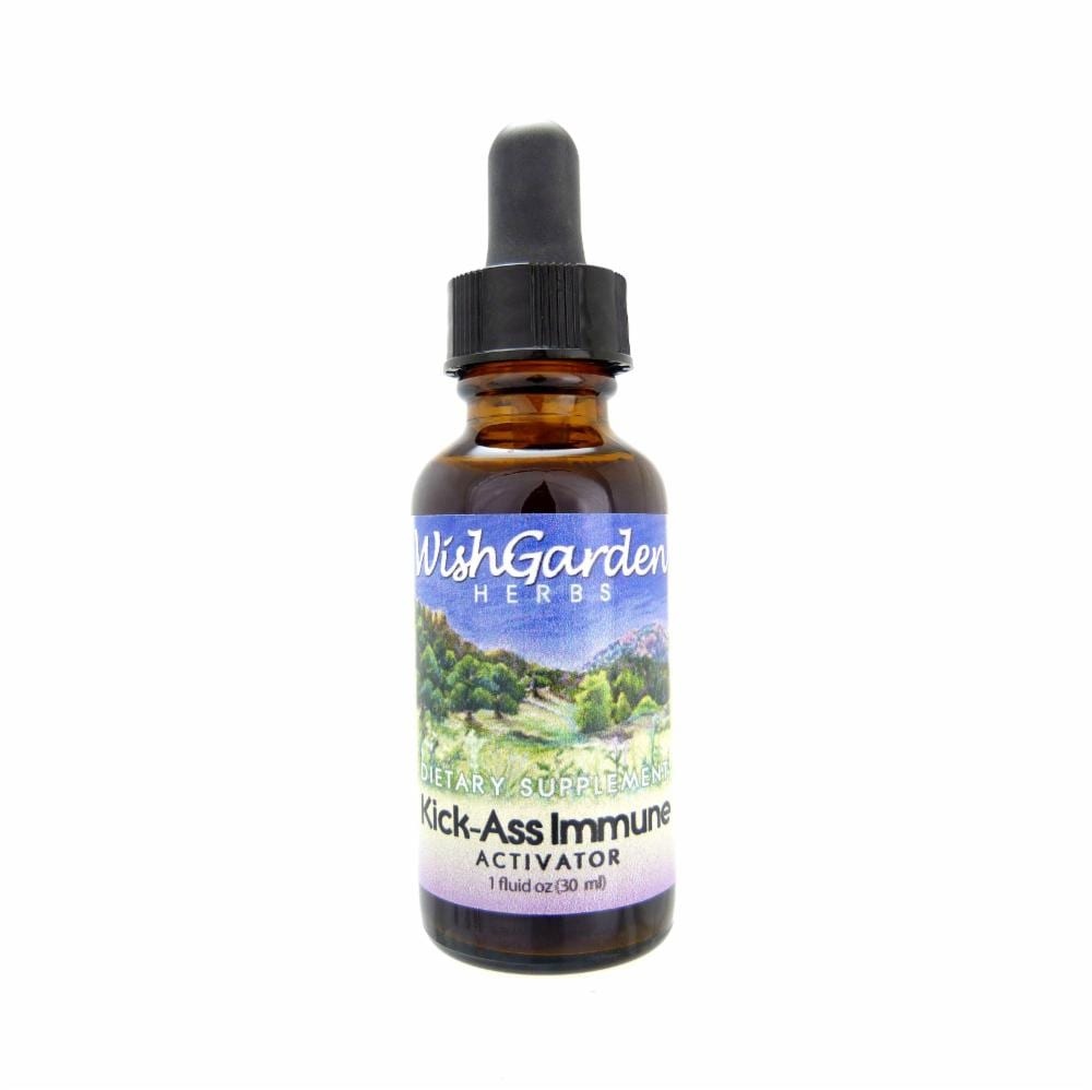 slide 1 of 1, Wish Garden Herbs Kickass Immune Dropper, 1 fl oz