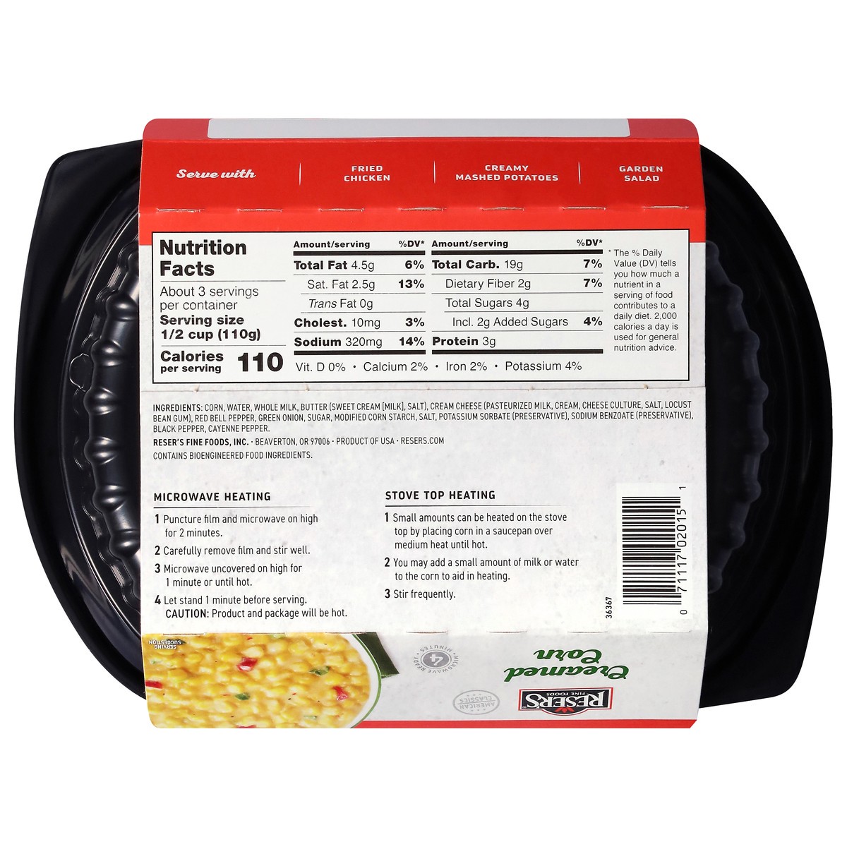 slide 5 of 11, Reser's Creamed Corn 12 oz, 12 oz