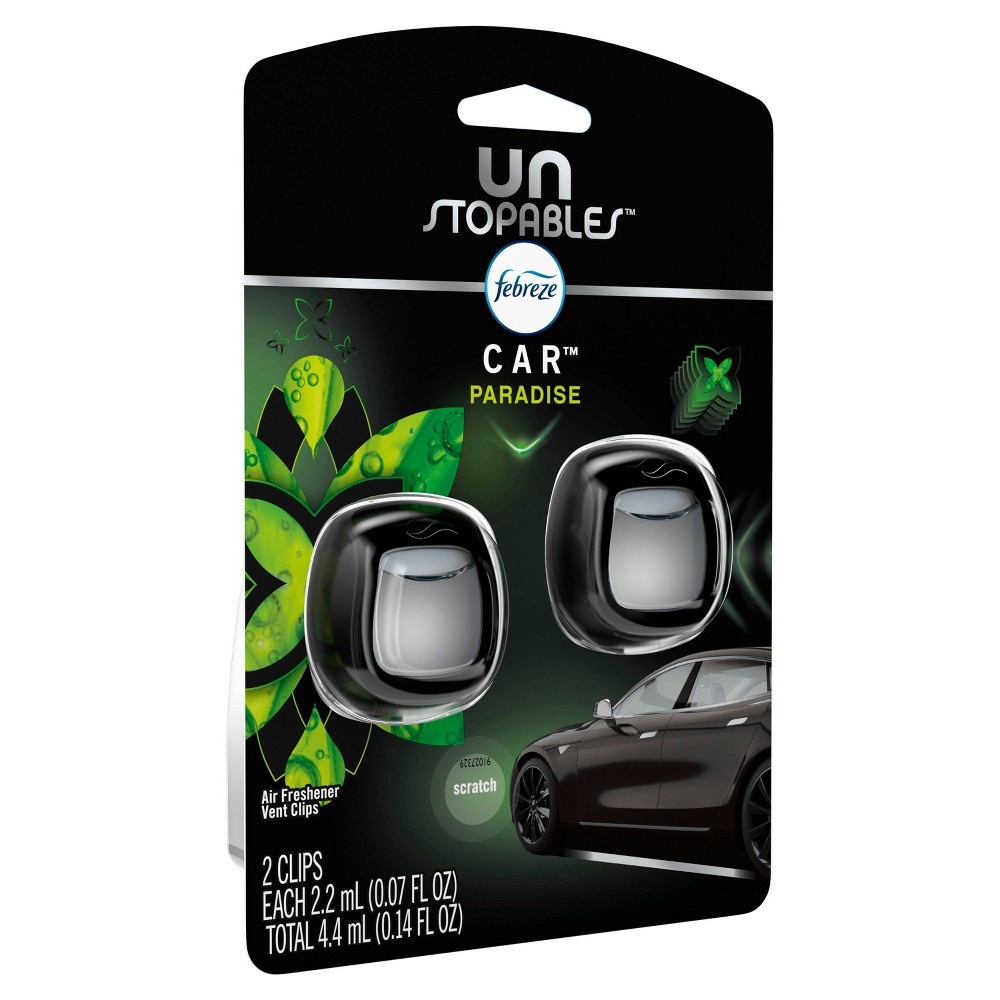 slide 2 of 5, Unstopables Car Paradise Air Freshener Vent Clips, 2 ct, 0.14 fl oz