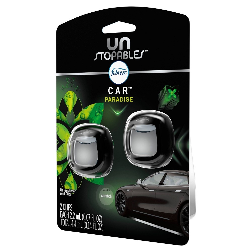 slide 3 of 5, Unstopables Car Paradise Air Freshener Vent Clips, 2 ct, 0.14 fl oz
