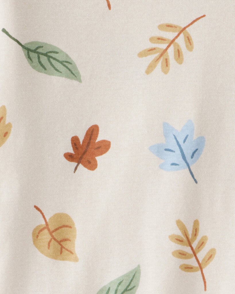 slide 2 of 3, Littleplanet Toddler Organic Cotton Pajamas in Autumn Leaves Print Autumn Leaves 4T, 1 ct