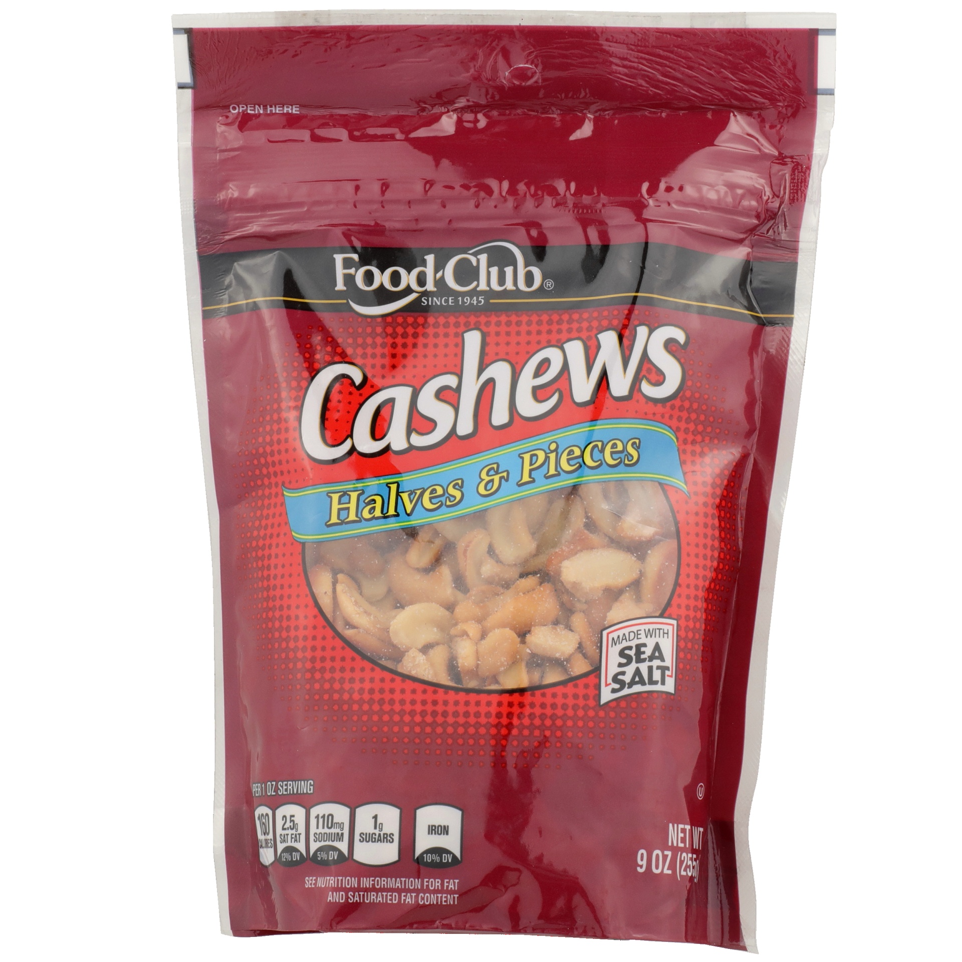 slide 1 of 6, Food Club Cashew Halves And Pieces, 9 oz