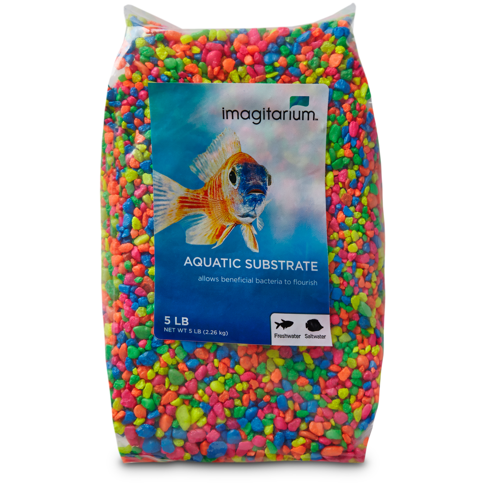slide 1 of 1, Imagitarium Neon Confetti Mix Aquarium Gravel, 5 lb
